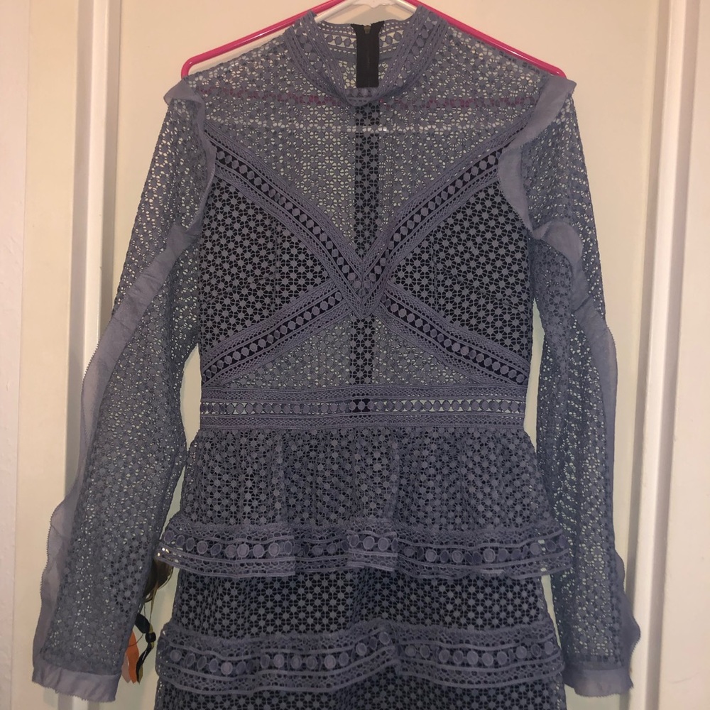 Self Portrait Blue Dress